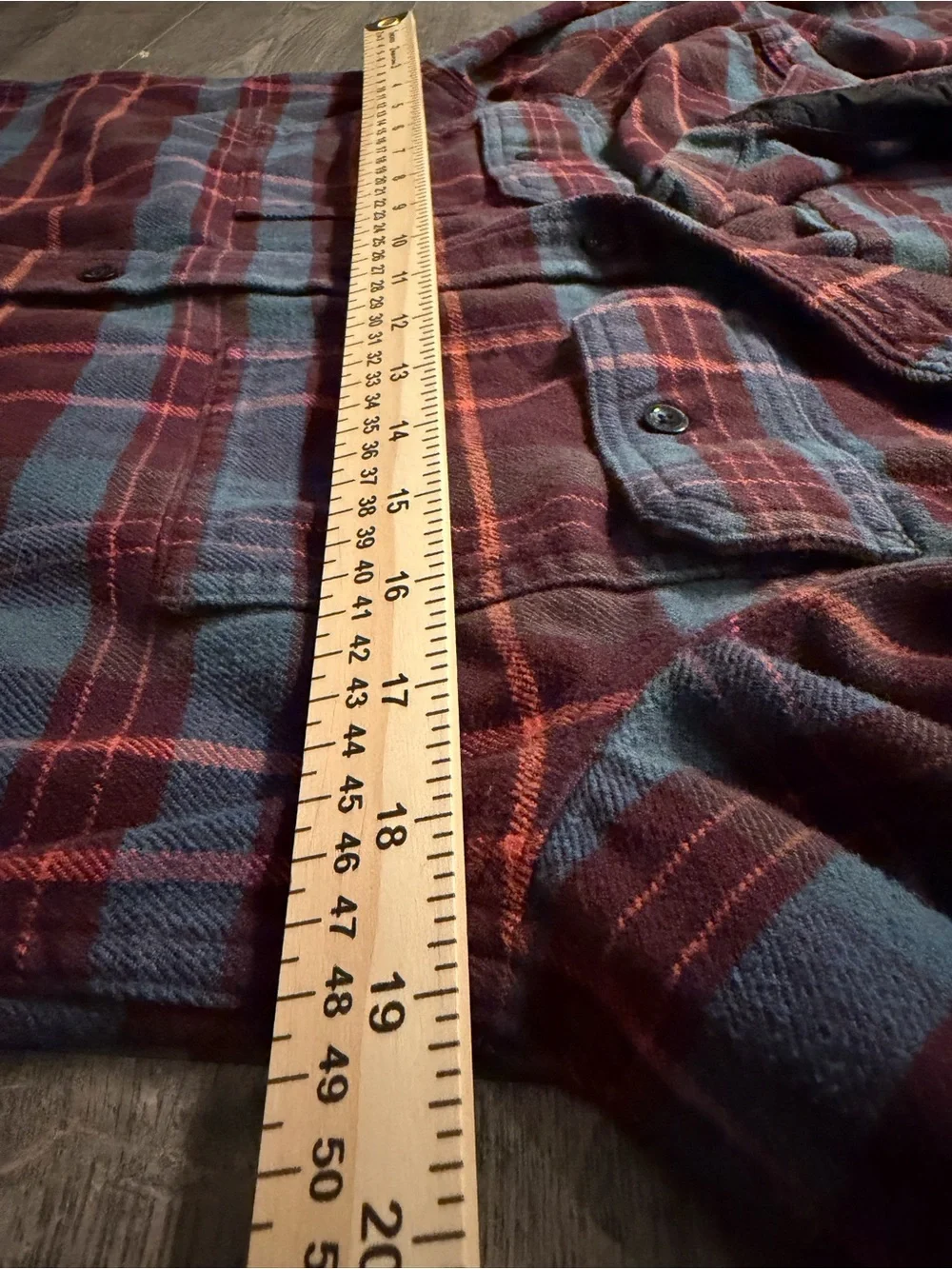 The North Face Mens Small Plaid Button Up Flannel Shirt Blue Orange S